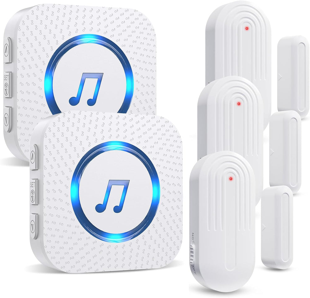 SanJie Door Sensor Chime for Door Opens, Business/Home/Office/Store, 500 FT