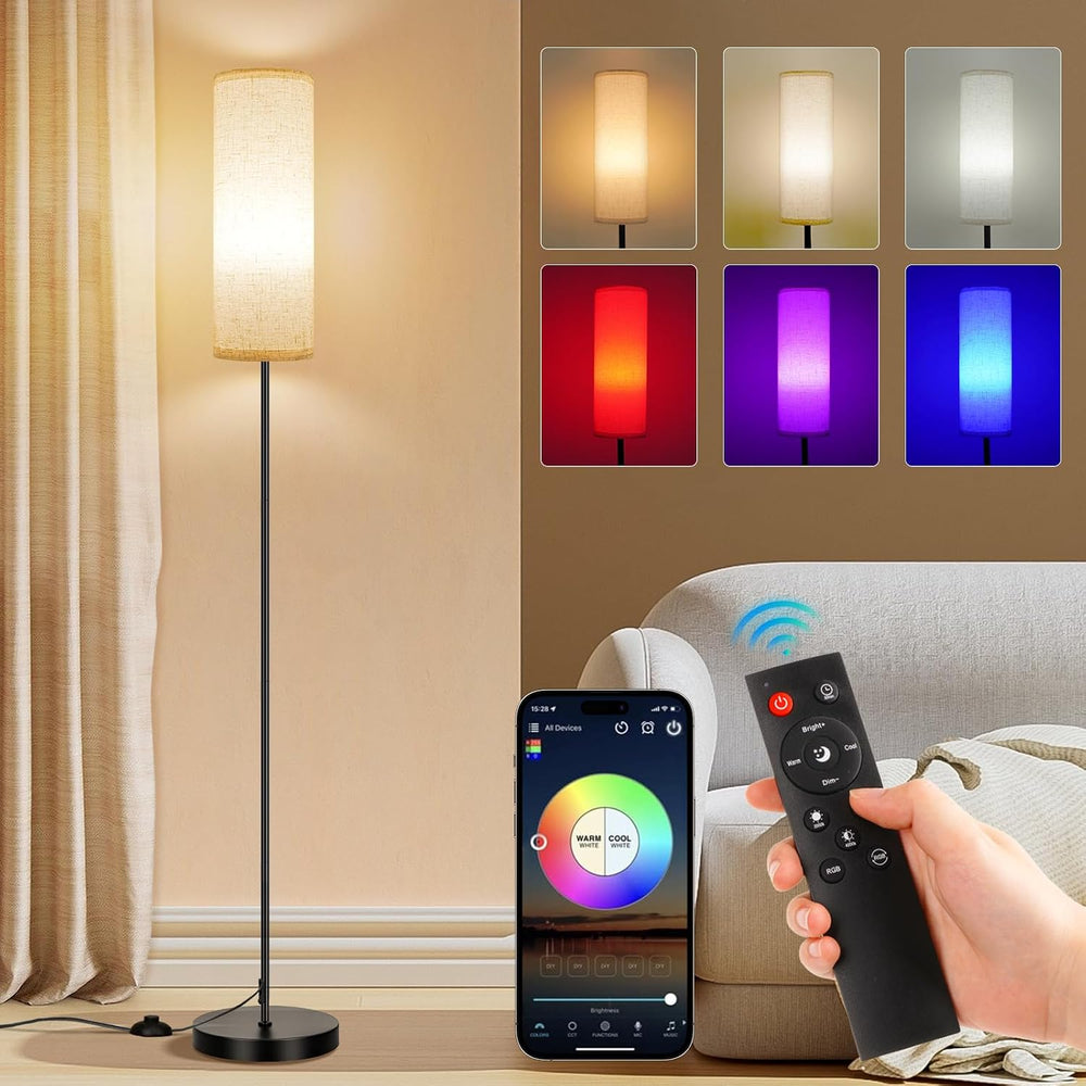 FRIDEKO HOME Floor Lamp, Color Changing Ambient Lighting