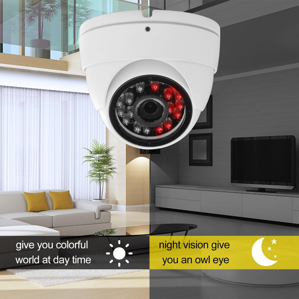 Analog CCTV Camera HD 1080P 4-in-1 (TVI/AHD/CVI/960H Analog) Security Dome Ca...