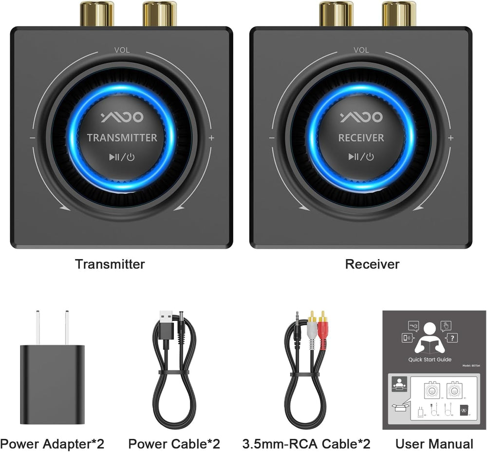 YMOO 2.4GHz Wireless Audio Transmitter and Receiver