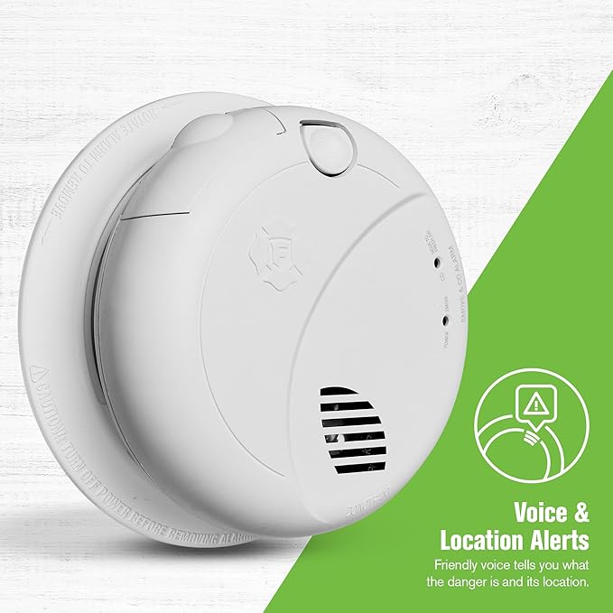 First Alert Combination Smoke & Carbon Monoxide Alarm, Interconnect Hardwire