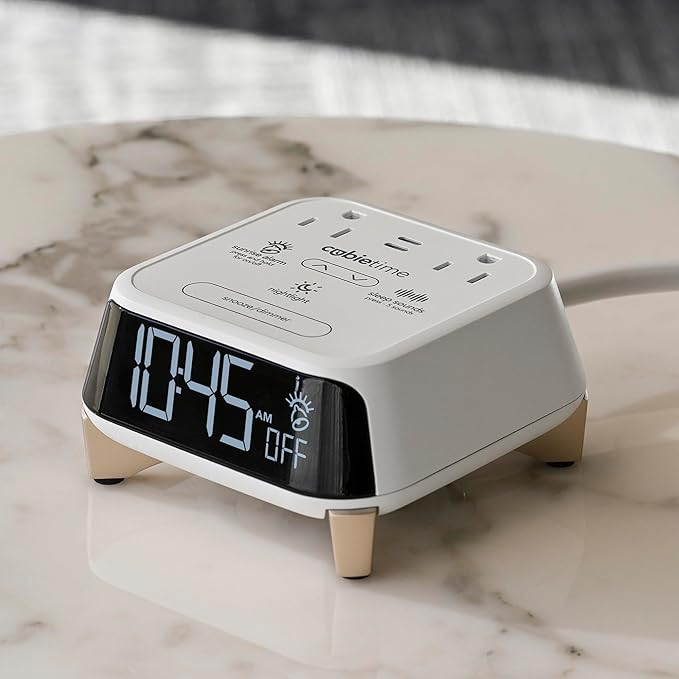 Brandstand CubieTime Zen White | Alarm Clock Charger