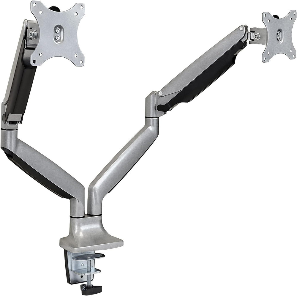 Mount-It! Dual Monitor Arm Mount Desk Stand Two Articulating Gas Spring Height