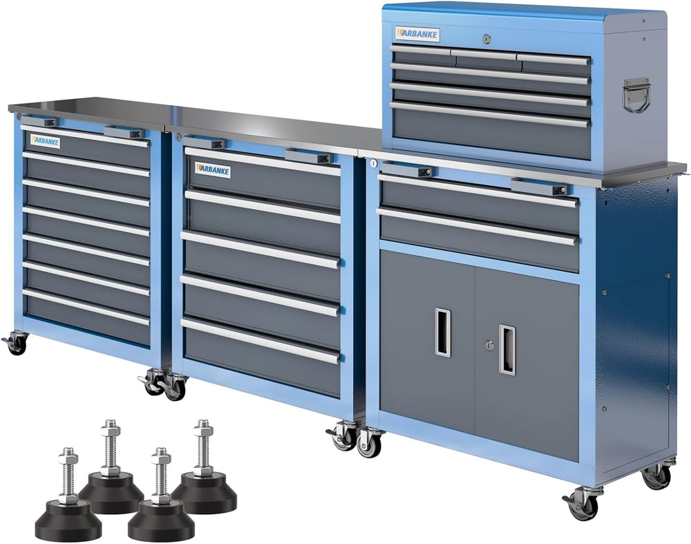 LARBANKE 20 Drawer Tool Chest-Include 5 Drawer&7 Drawer&8 Drawer Tool...