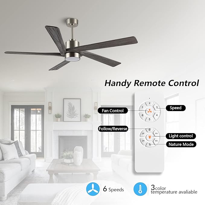 WINGBO 54 Inch DC Ceiling Fan