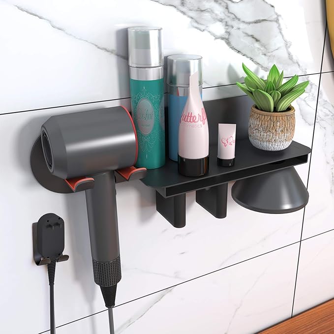 FLE Hair Dryer Holder Wall Mounted