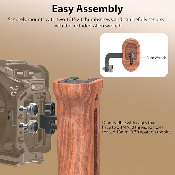 SmallRig Wooden Side Handle
