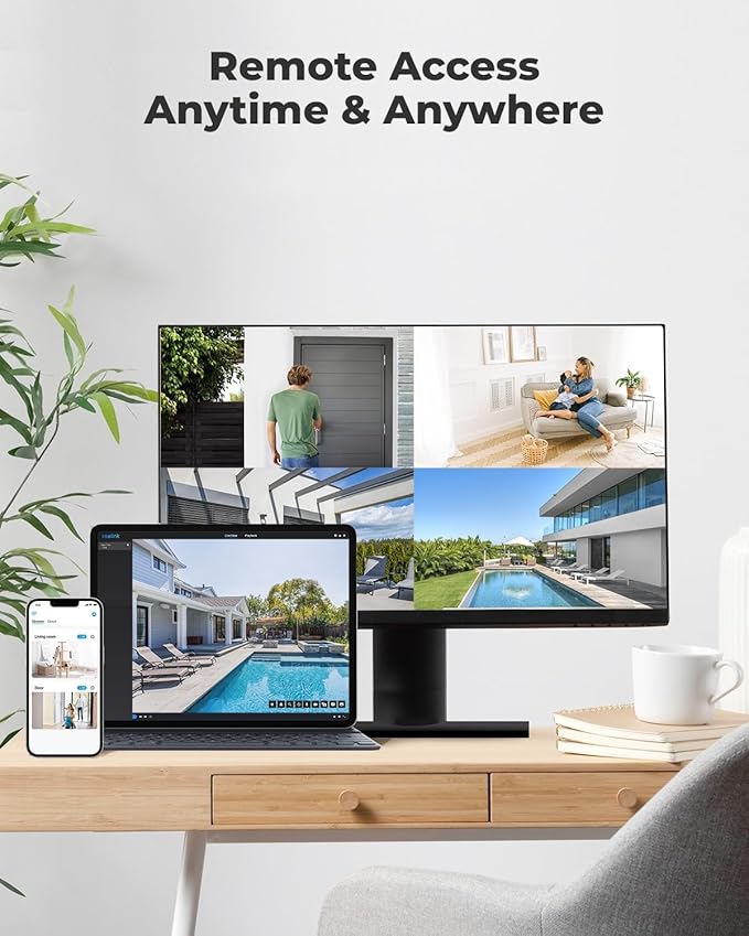 REOLINK 4K Outdoor Cameras for Home Security, IP PoE Dome Surveillance Camera...