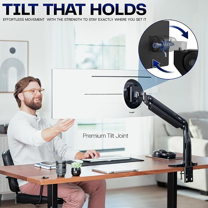 VIVO Aluminum Ultrawide Monitor Stand, Fits up to 49 inch Computer Screens