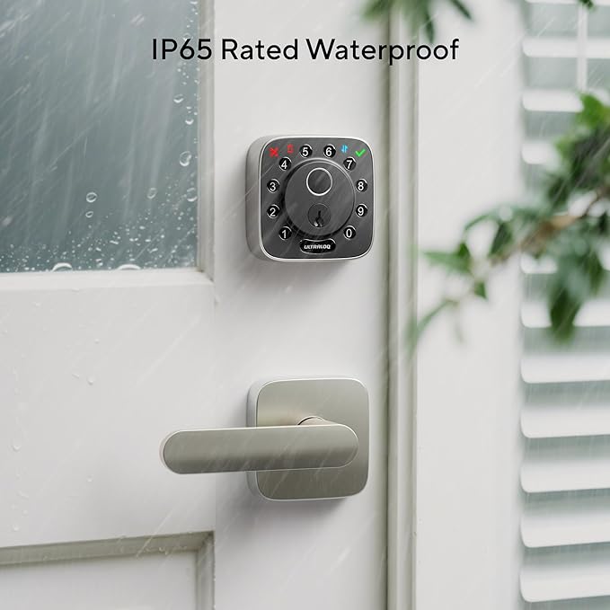 ULTRALOQ Passage Lever Door Handle, Reversible Handle No Lock