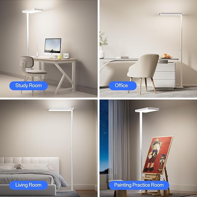 Homelist LH1 Superlight 77'' Floor Lamp, 100W Full-Spectrum Eye-Care ...