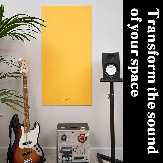 AudioSilk Acoustic Panels, 4 Pack ROOM KIT, Pure White