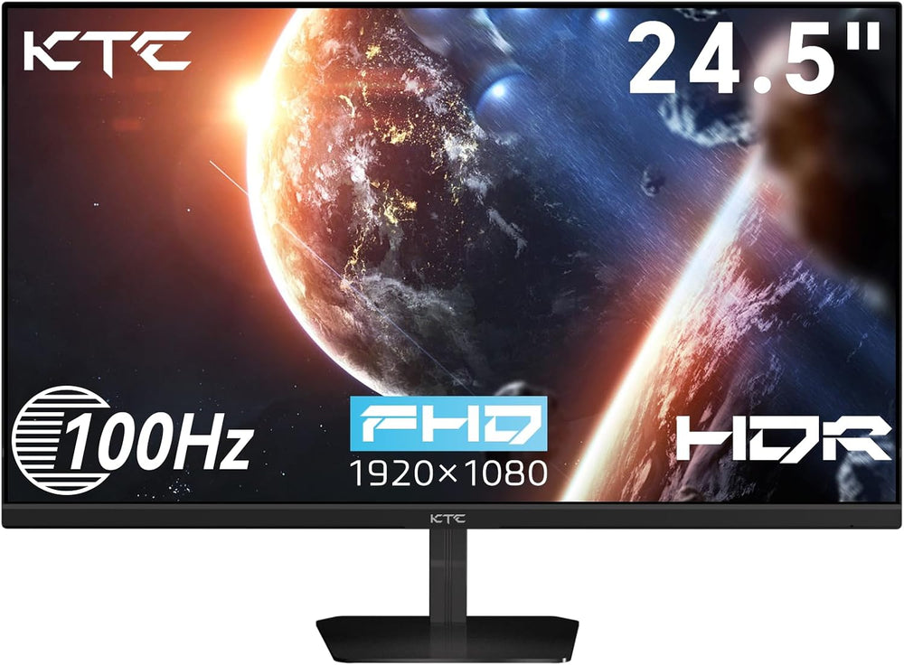 KTC 24.5 Inch FHD 100Hz IPS Computer Monitor, 1080P Eye Care PC Gaming Monitor