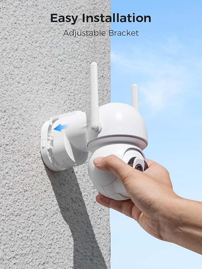 Solar Security Camera Outdoor Wireless WiFi Pro, 4MP Color Night Vision