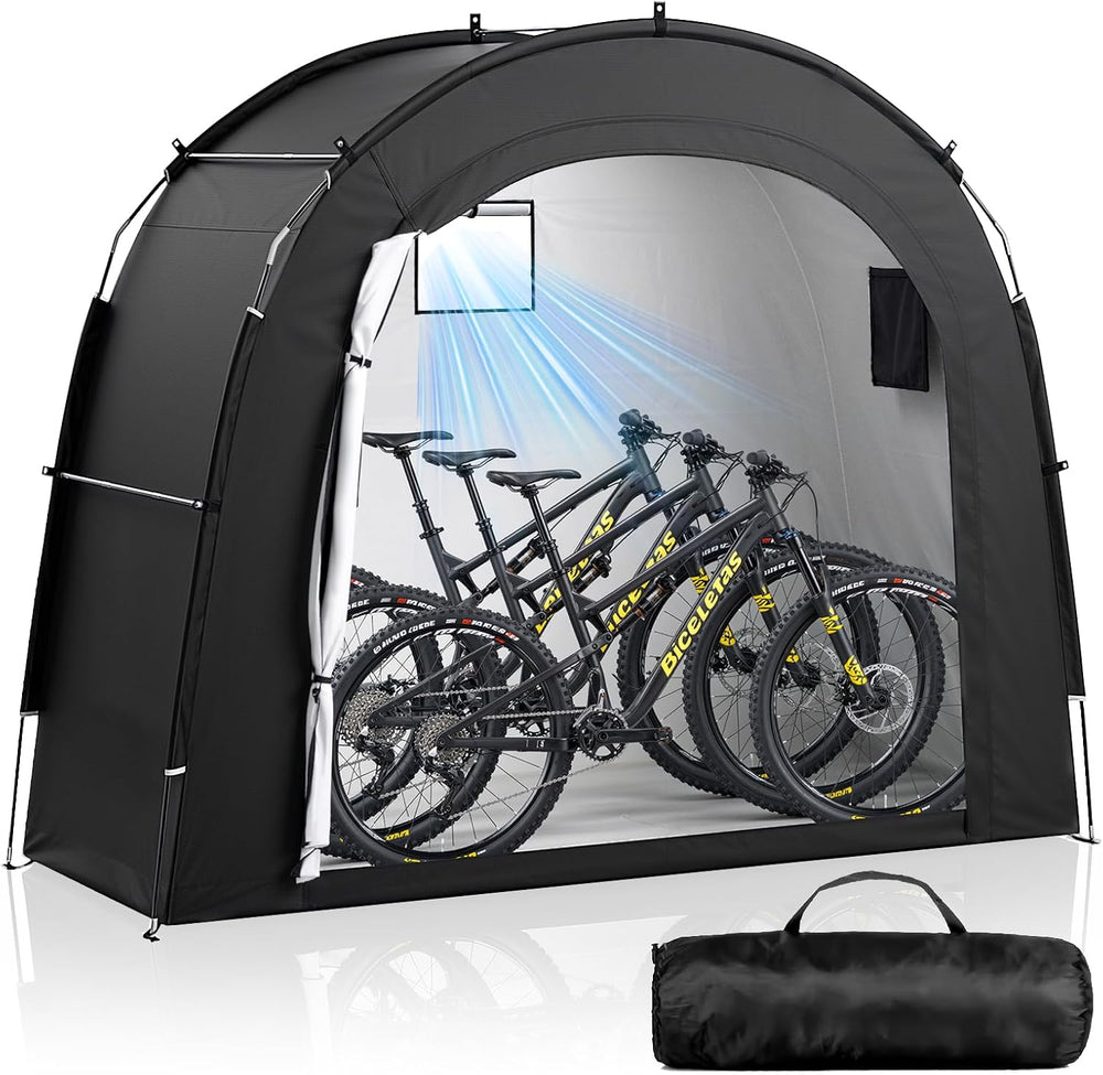 Housolution Bike Storage Tent Shed for 3Bikes, Outdoor Portable Bike Cover