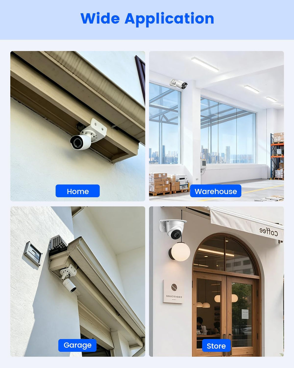 Universal L-Shape CCTV Camera Bracket, Metal Security Wall Mount Bracket