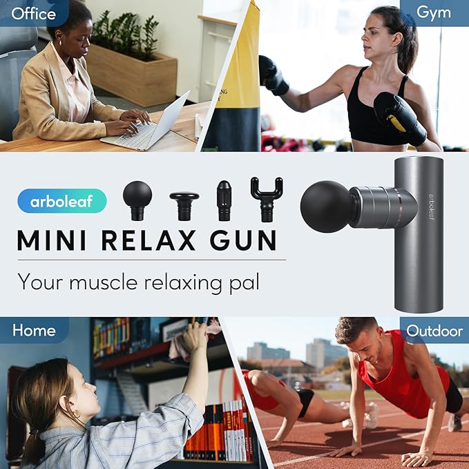 arboleaf Massage Gun Deep Tissue, Full-Metal Electric Portable Hand Held
