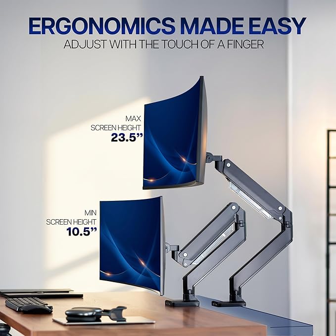 VIVO Premium Aluminum Heavy Duty Monitor Arm