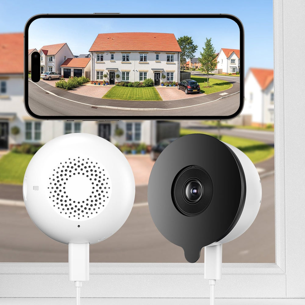 YesPano 3MP 2K Window Camera, 5G & 2.4GHz WiFi Indoor Camera (2 Pack)