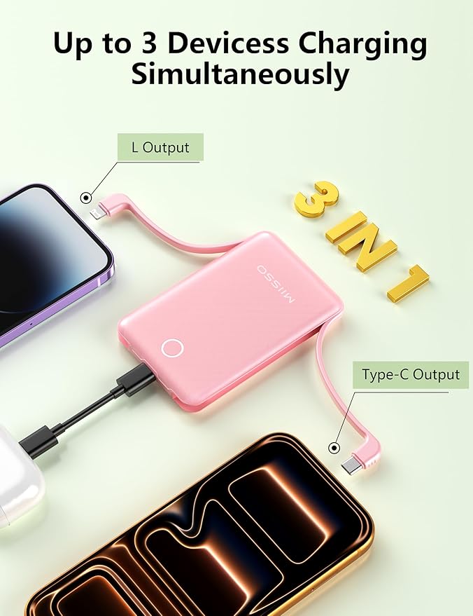10000mAh Mini Portable Charger (2 Pack)