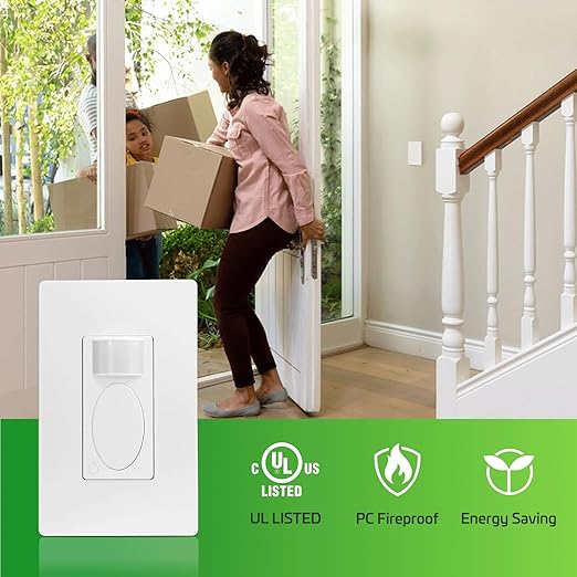 RAYZEEK Motion Sensor Light Switch, Need Ground Wire, Occupancy Sensor Switch