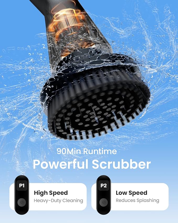 Leebein Electric Spin Scrubber, 2025 New Cordless Cleaning Brush Bathroom