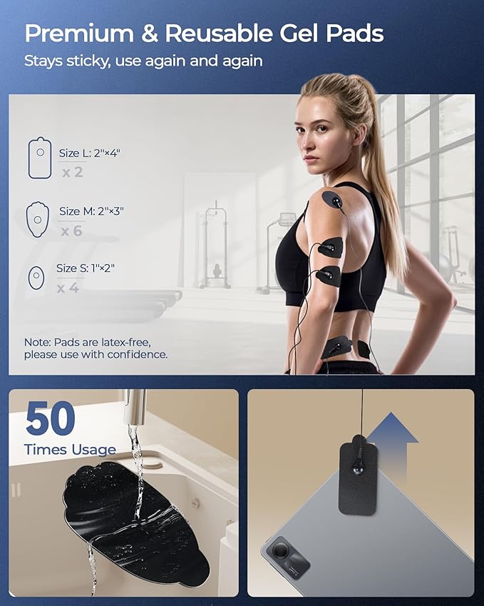 KingPavonini 3-in-1 TENS Unit Muscle Stimulator