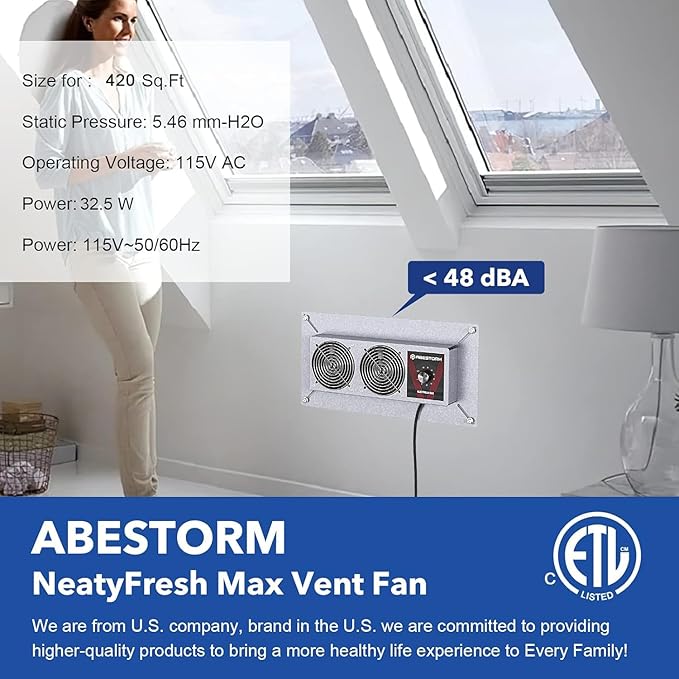 Abestorm Crawlspace Ventilation Fan