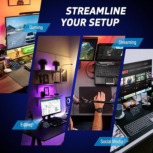 VSDINSIDE Macro Keypad, Stream Controller Deck Gaming Streaming Shortcut
