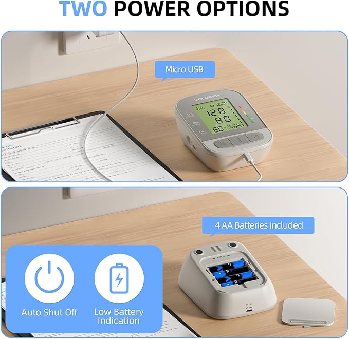 VOLUETH Upper Arm Blood Pressure Cuff, Blood Pressure Monitor