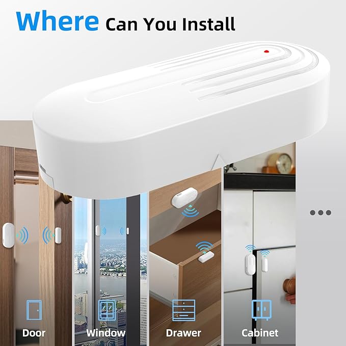 Wireless Door Chime, Daytech Door Sensor Alarm