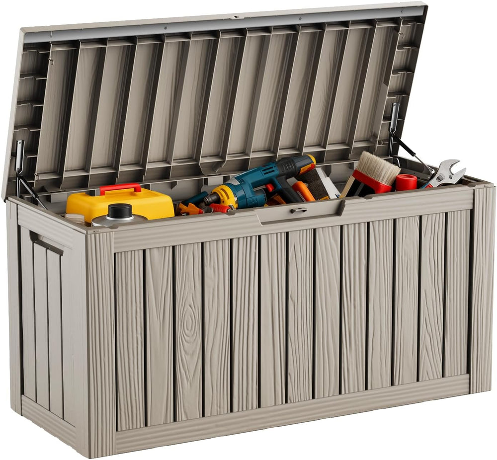 DRATO 80 Gallon Large Deck Box, Outdoor Storage Box for Patio Furniture, Pati...