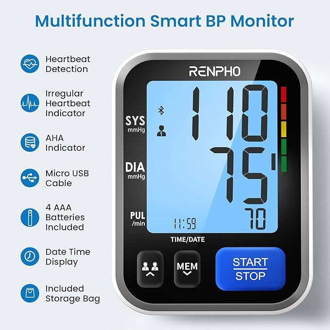 RENPHO Smart Blood Pressure Monitor