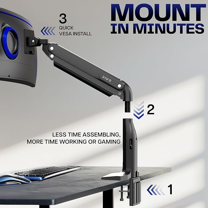 VIVO Aluminum Ultrawide Monitor Stand, Fits up to 49 inch Computer Screens