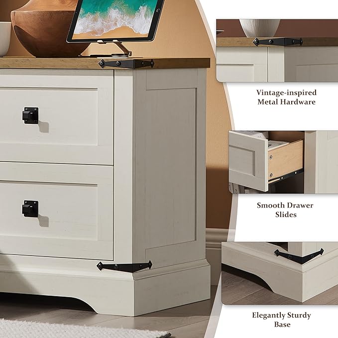 T4TREAM 24" Farmhouse Nightstand (Set of 2)