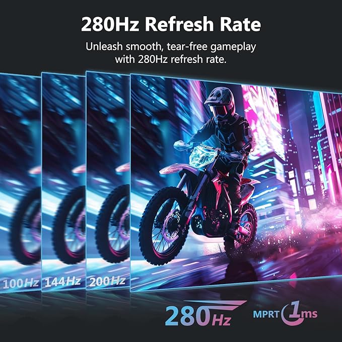 Z-Edge 27 inch Curved Gaming Monitor, FHD 1080P 240Hz 280Hz Curved 1500R