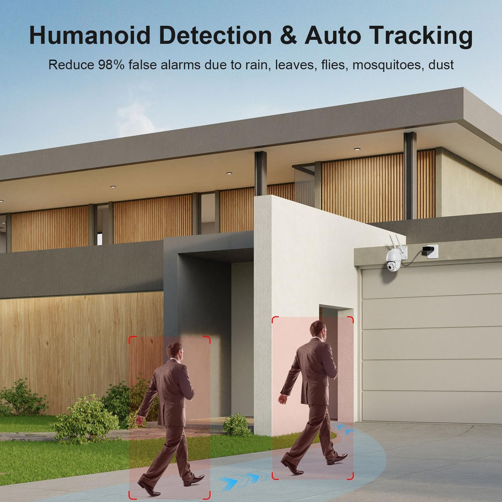 Plug-in WiFi Cameras for Home Security 4MP HD, Color Night Vision