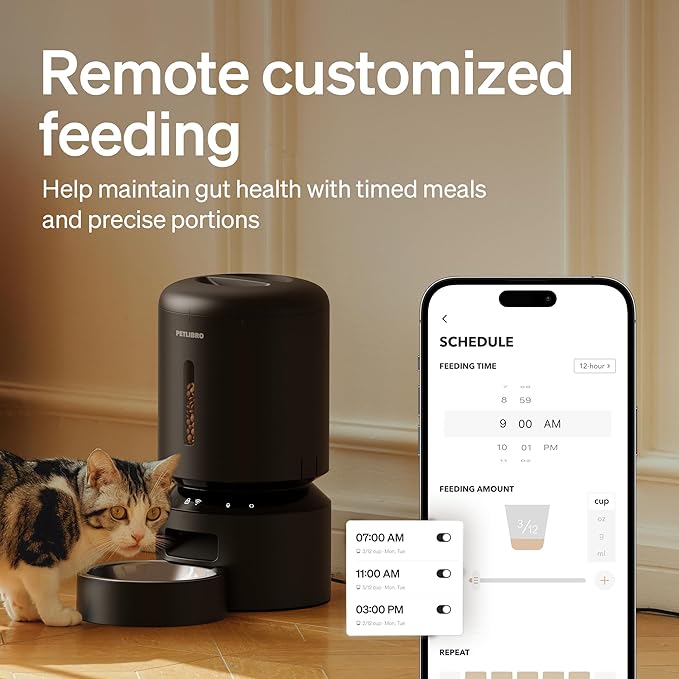 PETLIBRO Automatic Cat Feeder, 5G WiFi Automatic Dog Food Dispenser