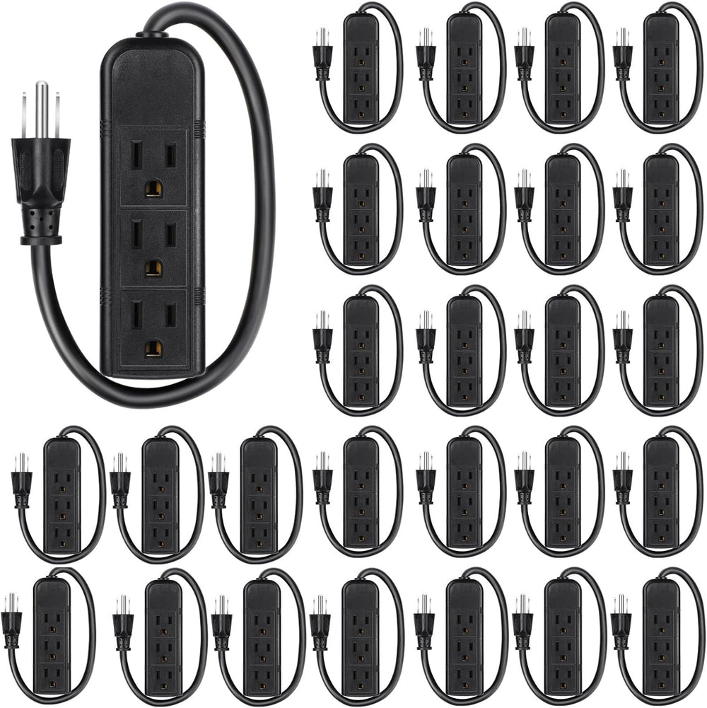 Copkim 20 Pack 3 Outlet Power Strip Extension Cord