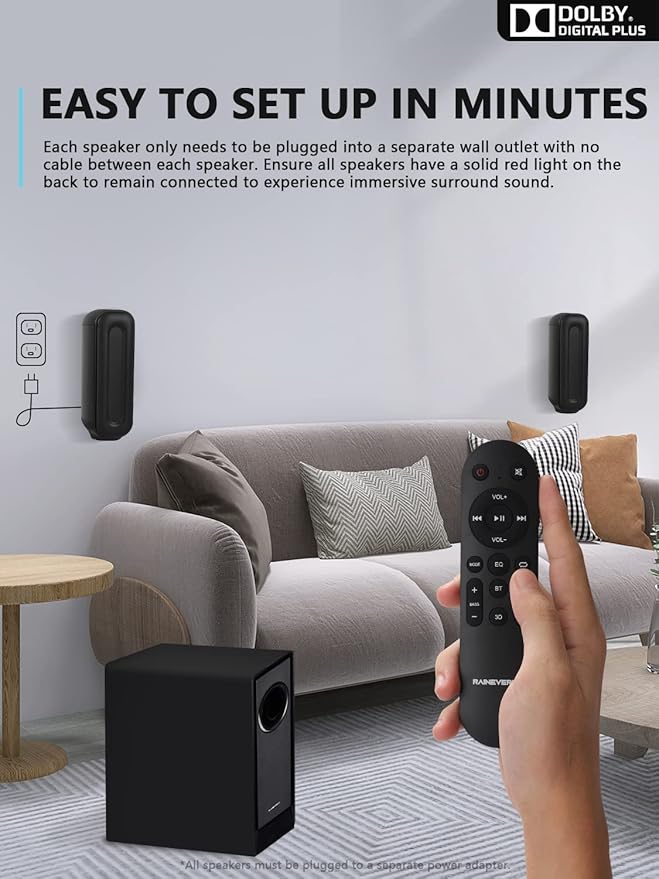 5.1 CH Surround Sound Bar with Dolby Audio, Sound Bars