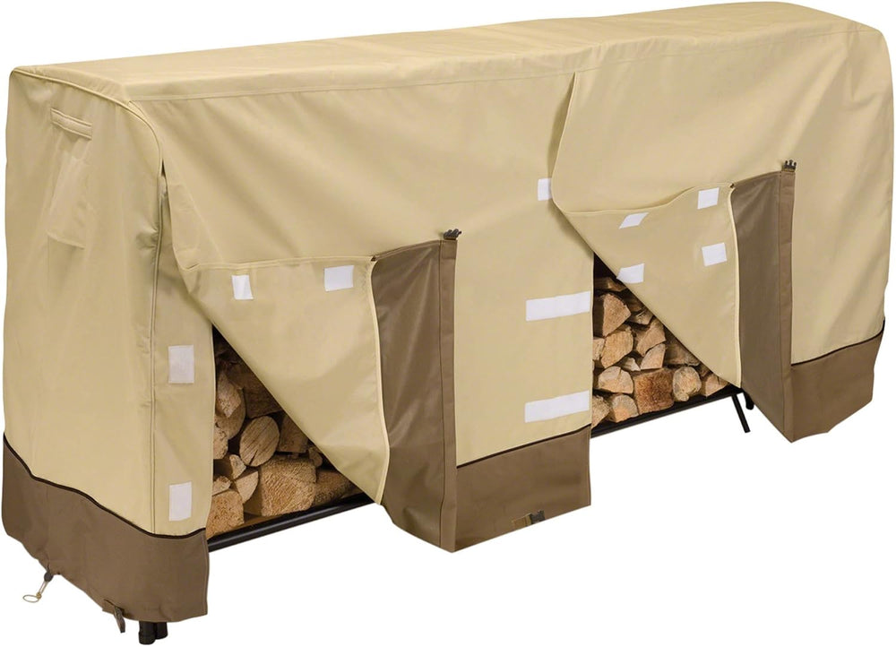Classic Accessories Veranda Water-Resistant 8 Foot Log Rack Cover, Patio Furn...