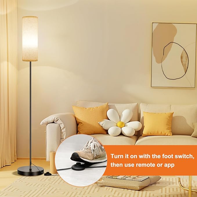 FRIDEKO HOME Floor Lamp, Color Changing Ambient Lighting