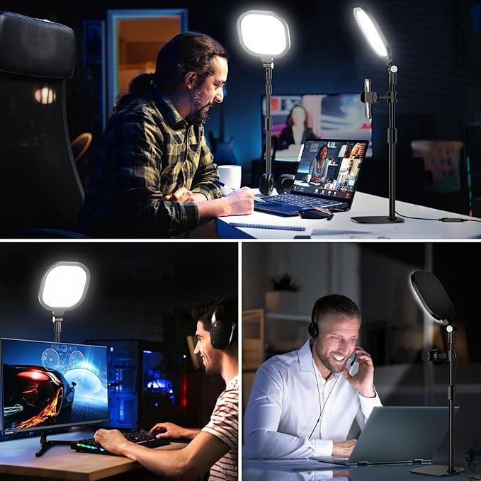 2 Packs Video Conference Lights