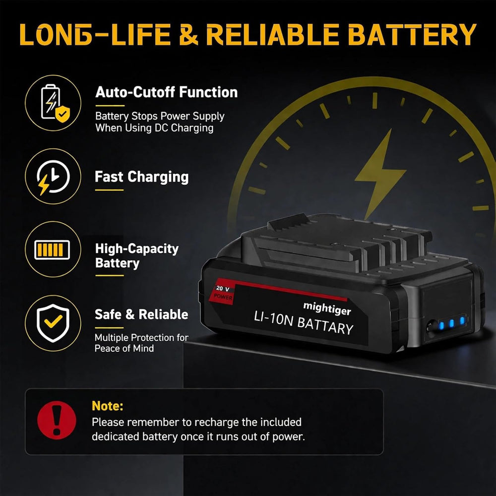 Power Cordless Tire Inflator 20V Mini Handheld Air Compressor