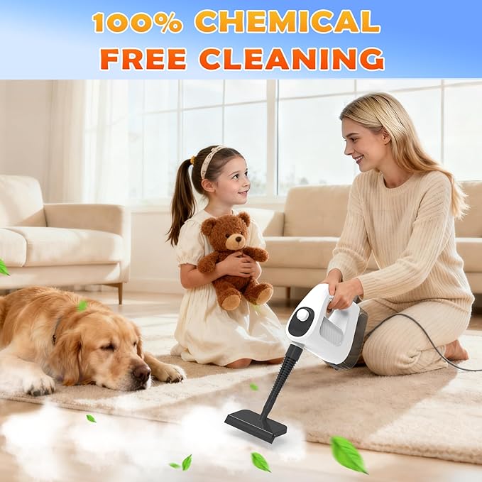 Steam Cleaner, 3-Level Adjustable Handheld Steam Cleaner, 15s Heat-Up, 400ML ...