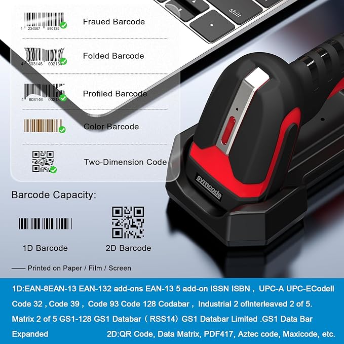Symcode 2D QR Industrial Barcode Scanner