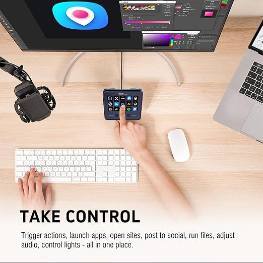 VSDINSIDE Macro Keypad, Stream Controller Deck Gaming Streaming Shortcut