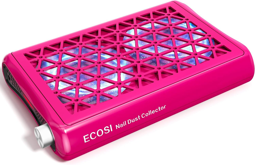 ECOSI Nail Dust Collector, Dual Turbo & 1600PA Professional Vacuum Fan Du...