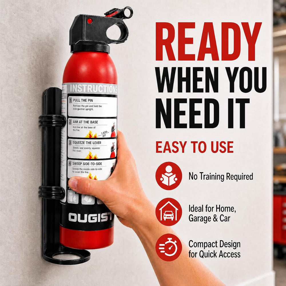Small Fire Extinguisher for Home & Car – (4-Pack, 1.32lb Each) Portable A...