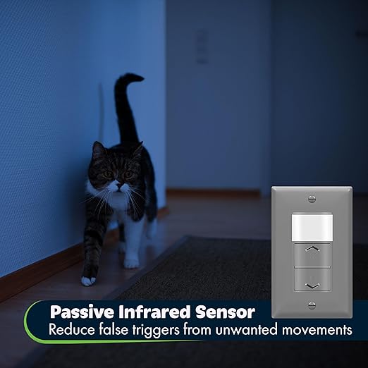 TOPGREENER Motion Sensor Light Switch Dimmer, Electronic Dimmer